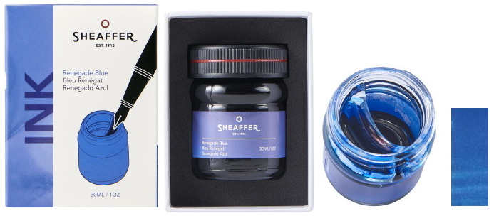 Sheaffer Ink bottle, Vintage series Renegade Blue ink (30ml)