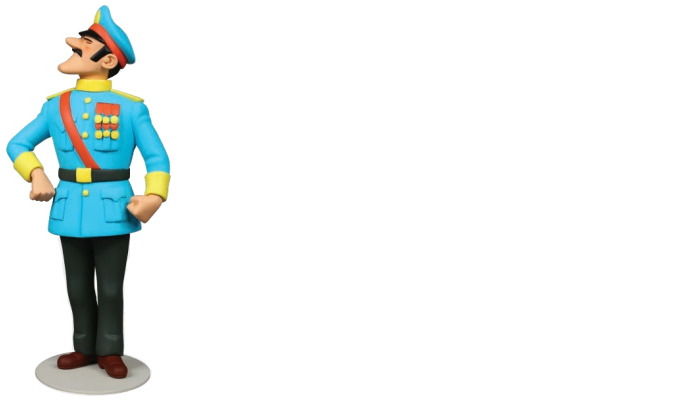 Tintin Figurine, Decorations series The General Alcazar Musée Imaginaire collection