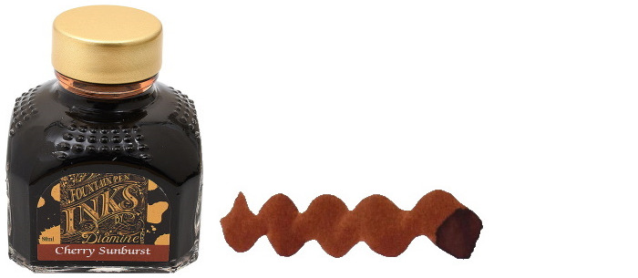 Diamine Ink bottle, Guitar Theme series Cherry Sunburst ink (80ml)