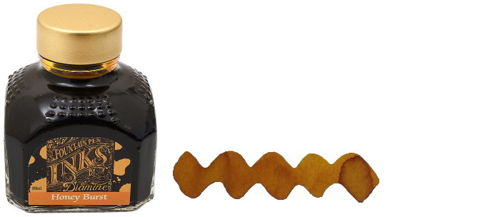 Diamine Ink bottle, Guitar Theme series Honey Burst ink (80ml)
