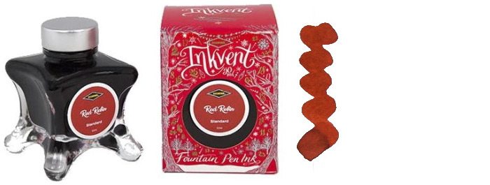 Diamine Ink bottle, Inkvent Red Edition series Red Robin ink (50ml)