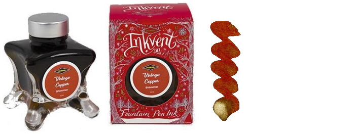Diamine Ink bottle, Inkvent Red Edition series Vintage Copper ink (50ml)