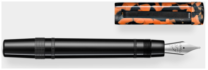 Tibaldi Fountain pen, Perfecta series Orange/Black (LP Vinyl Orange)