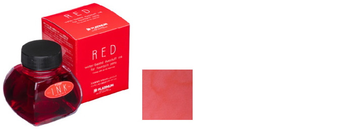 Platinum Ink bottle, Dye Ink series Red ink (60ml)