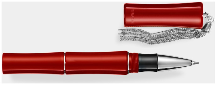 Tibaldi Roller ball, Bamboo series Red CT (Lipstick Red)  