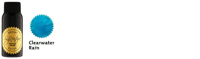 Robert Oster Ink bottle, Blues & Teals series (Clearwater Rain) 50ml