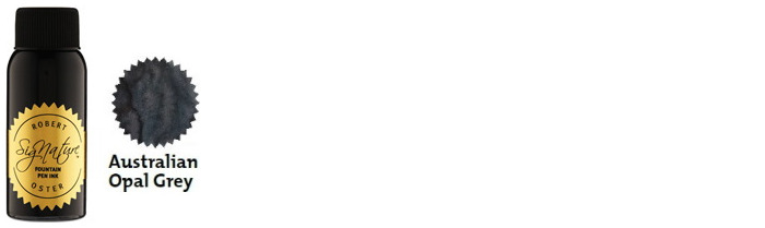 Robert Oster Ink bottle, Blacks & Darks series (Australian Opal Grey) 50ml