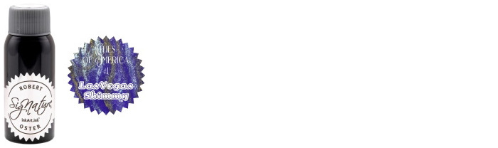 Robert Oster Ink bottle, Cities of America no.1 series (Las Vegas Shimmy) 50ml