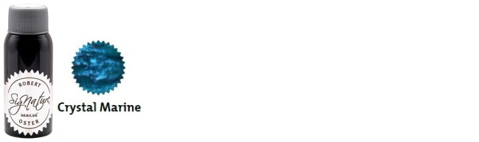 Robert Oster Ink bottle, Shake'N'Shimmy series (Crystal Marine) 50ml