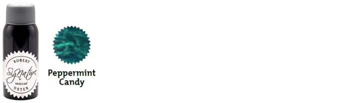 Robert Oster Ink bottle, Shake'N'Shimmy series (Peppermint Candy) 50ml