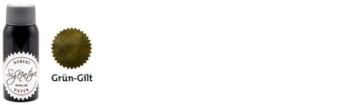 Robert Oster Ink bottle, Shake'N'Shimmy series (Grün-Gilt) 50ml