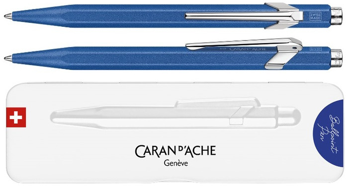 Caran d'Ache Ballpoint pen, 849 Colormat-X series Blue (with gift box)
