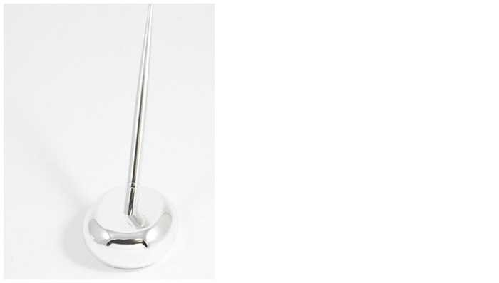 Bey-Berk Pen on stand, Desk series Silver Plated (Single)