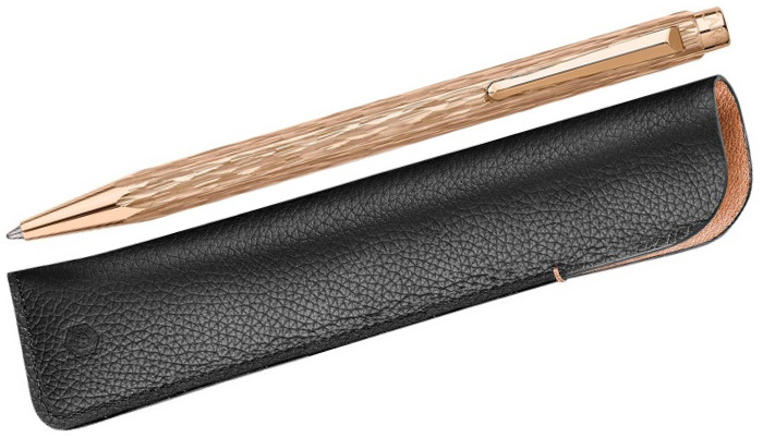 Caran d'Ache Ballpoint pen & pouch set, Ecridor Venetian Special Edition series Rose Gold