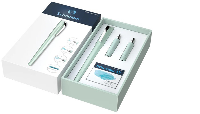 Schneider Fountain pen set, Callissima series Mint (1.1 mm, 1.5 mm & 1.8 mm)