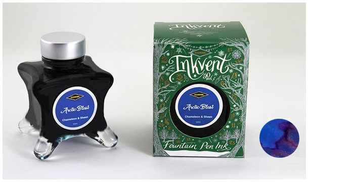 Diamine Ink bottle, Inkvent Green Edition series Arctic Blast ink (50ml)