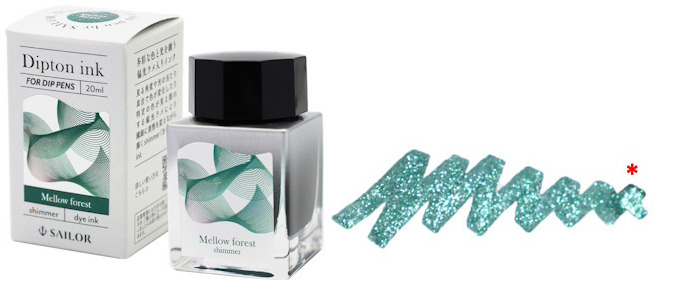 Sailor Dipton ink bottle, Inks & Dip Pens series Green ink (Mellow Forest - 20ml)