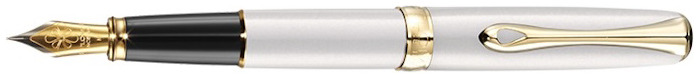 Diplomat Fountain pen, Excellence A² series Pearl white GT