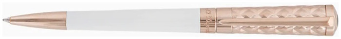 Dupont, S.T. Ballpoint pen, New Liberté series Duo White & Rose gold