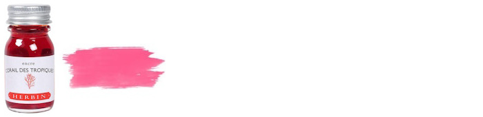 Herbin Ink bottle, The Jewel of Inks series Coral ink (Corail des tropiques) - 10ml