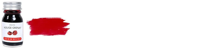 Herbin Ink bottle, The Jewel of Inks series Red ink (Rouge grenat) - 10ml