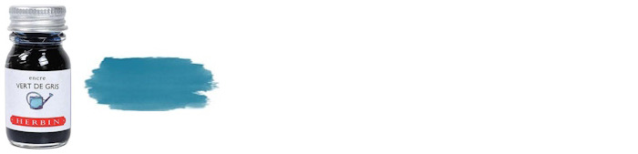 Herbin Ink bottle, The Jewel of Inks series Gray-Green ink (Vert de gris) - 10ml