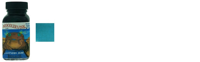 Noodler's Ink Ink bottle, Ink series Blue ink (Lightening Blue HL)