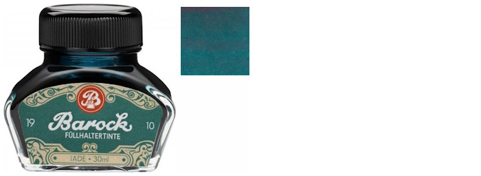 Octopus Fluids Ink bottle, Barock 1910 series Jade ink (30ml)