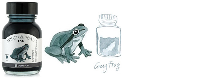 Octopus Fluids Ink bottle, Write & Draw Ink series Gray ink (Frog) - 50ml