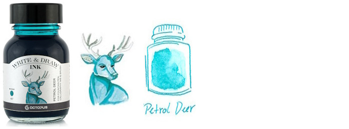 Octopus Fluids Ink bottle, Write & Draw Ink series Petrol ink (Deer) - 50ml