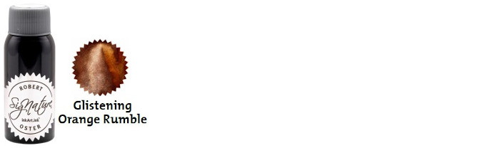 Robert Oster Ink bottle, Shake'N'Shimmy series (Glistening Orange Rumble) 50ml