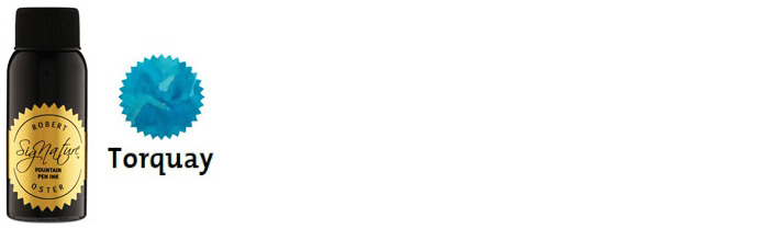 Robert Oster Ink bottle, Blues & Teals series (Torquay) 50ml