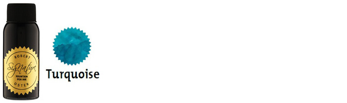 Robert Oster Ink bottle, Blues & Teals series (Turquoise) 50ml