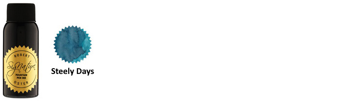 Robert Oster Ink bottle, Blues & Teals series (Steely Days) 50ml