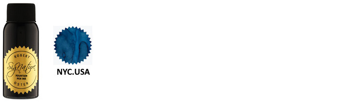 Robert Oster Ink bottle, Blues & Teals series (NYC.USA) 50ml