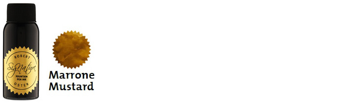 Robert Oster Ink bottle, Coffees & Browns series (Marrone Mustard) 50ml