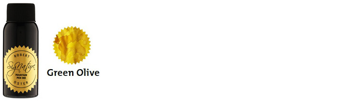 Robert Oster Ink bottle, Yellows & Golds series (Green Olive) 50ml