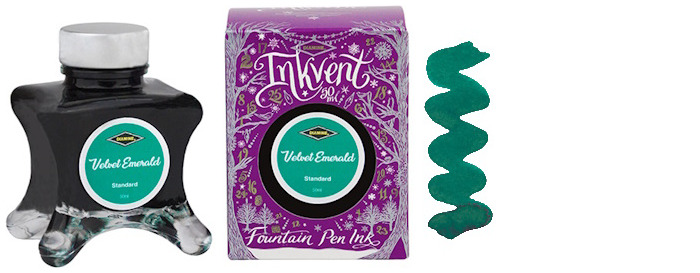 Diamine Ink bottle, Inkvent Purple Edition series Velvet Emerald ink (50ml)