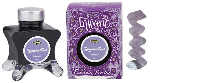 Diamine Ink bottle, Inkvent Purple Edition series Lavender Frost ink (50ml)