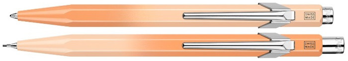 Caran d'Ache Ballpoint pen & mechanical pencil (0.5mm) set, 849 & 844 Sunset Sky Special Edition series Orange