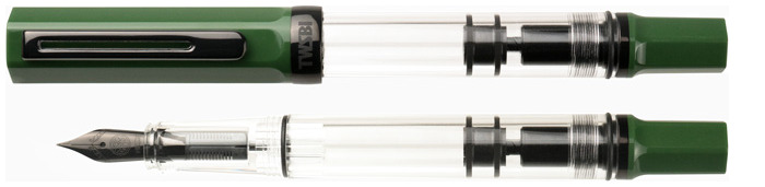 TWSBI Fountain pen, Eco series Irish Green with Onyx