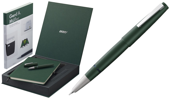Lamy Fountain pen set, 2000 Pine Special Edition series - Green