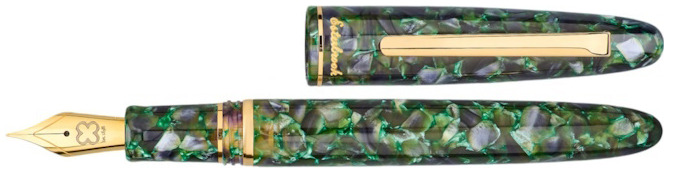 Esterbrook Fountain pen, Jurassic - Limited Edition Estie series Green GT (Cartridge/Converter - Custom Fude Nib)