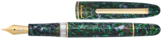 Esterbrook Fountain pen, Jurassic - Limited Edition Estie series Green GT (Integrated pump - Custom Fude Nib)