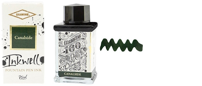 Diamine Ink bottle, 160th Anniversary ink 75ml series Canalside ink 