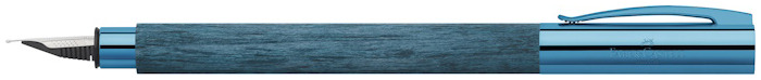 Faber-Castell Design Fountain pen, Ambition Wood Limited Edition series Blue