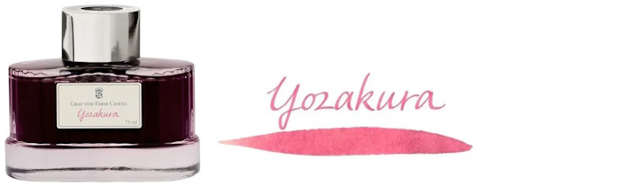 Graf von Faber-Castell Ink bottle, GvFC Luxury Ink series Pink ink - Yozakura