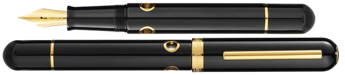 Nahvalur Fountain pen, Nautilus series Cephalopod Black GT