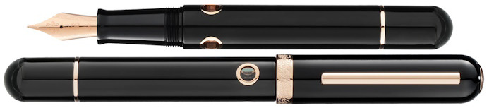 Nahvalur Fountain pen, Nautilus series Cephalopod Black PGT (Stainless steel nib)