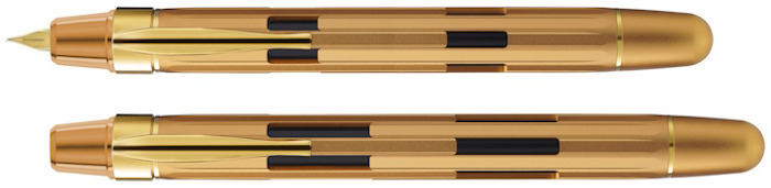 Nahvalur Fountain pen, Eclipse series Pure Gold